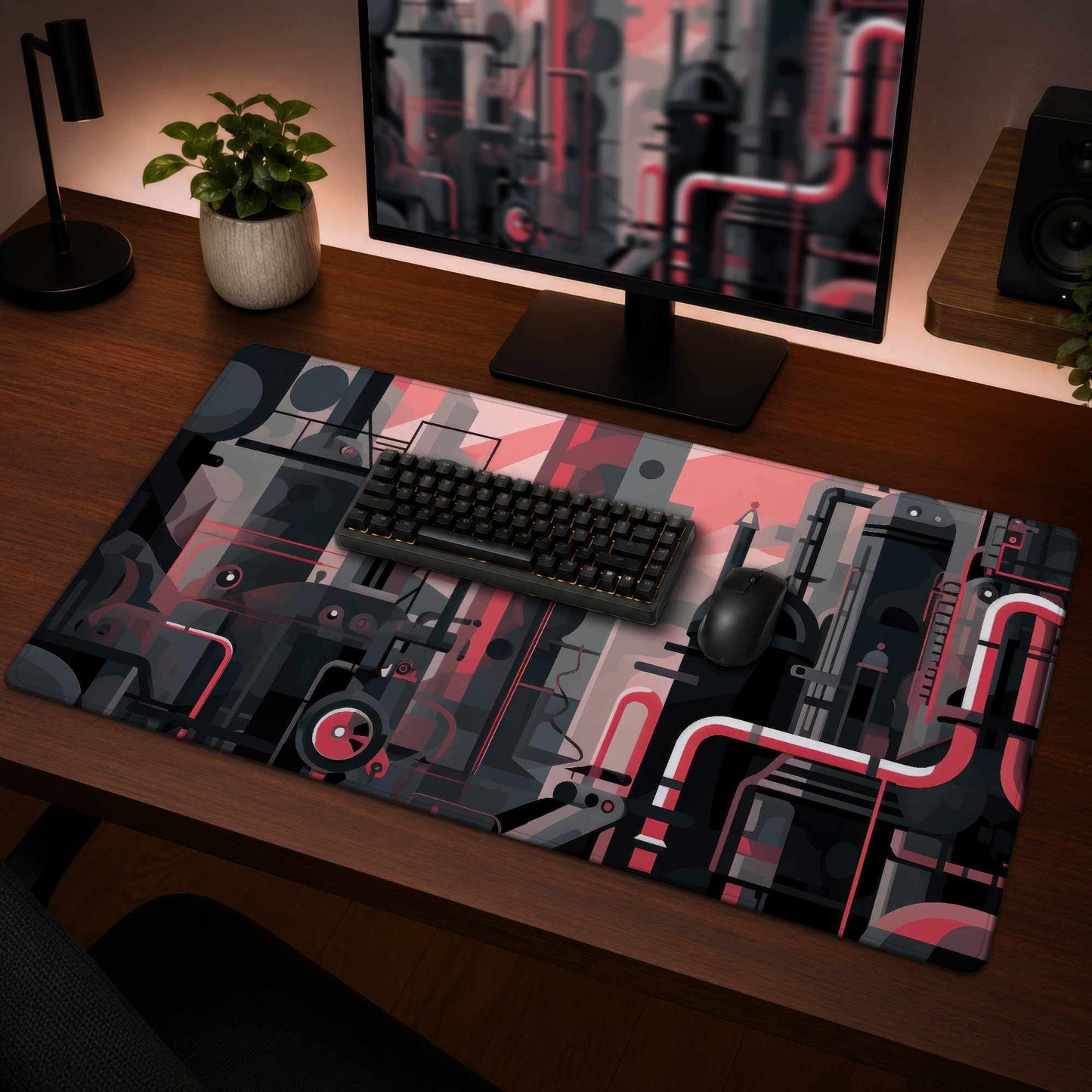 Industrial Empire Desk Mat - Stylish Home Decor Essential