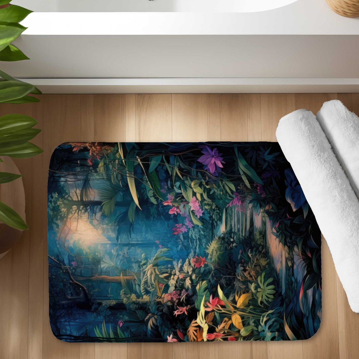 Tapis de bain « Against All Odds » | Tapis décoratif élégant pour la maison