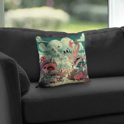 Unimaginable Red Poly Twill Throw Pillow Insert for Home Decor
