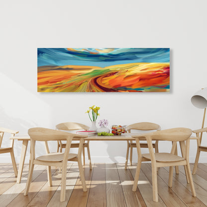 Land flow - 32"x32" Canvas