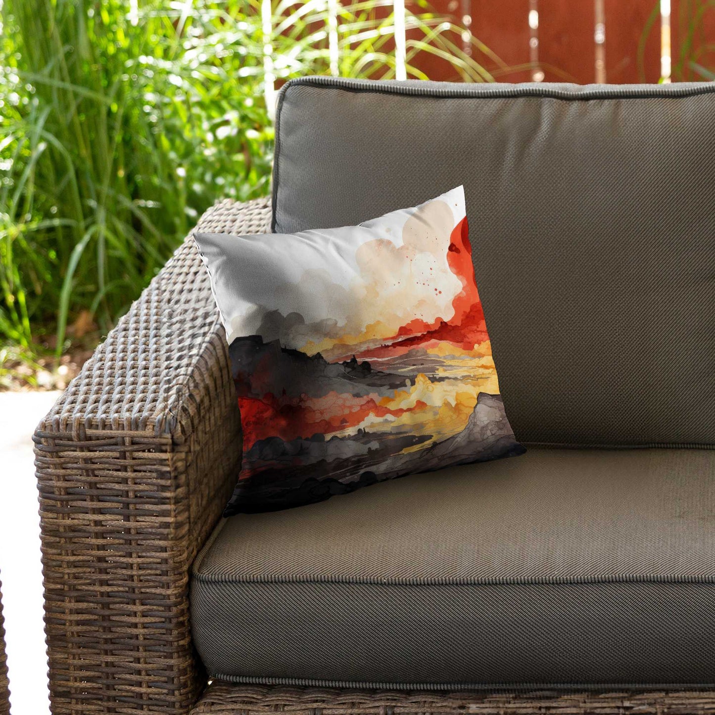 Coussin décoratif en sergé polyester Scolding Land | Accessoire de décoration intérieure