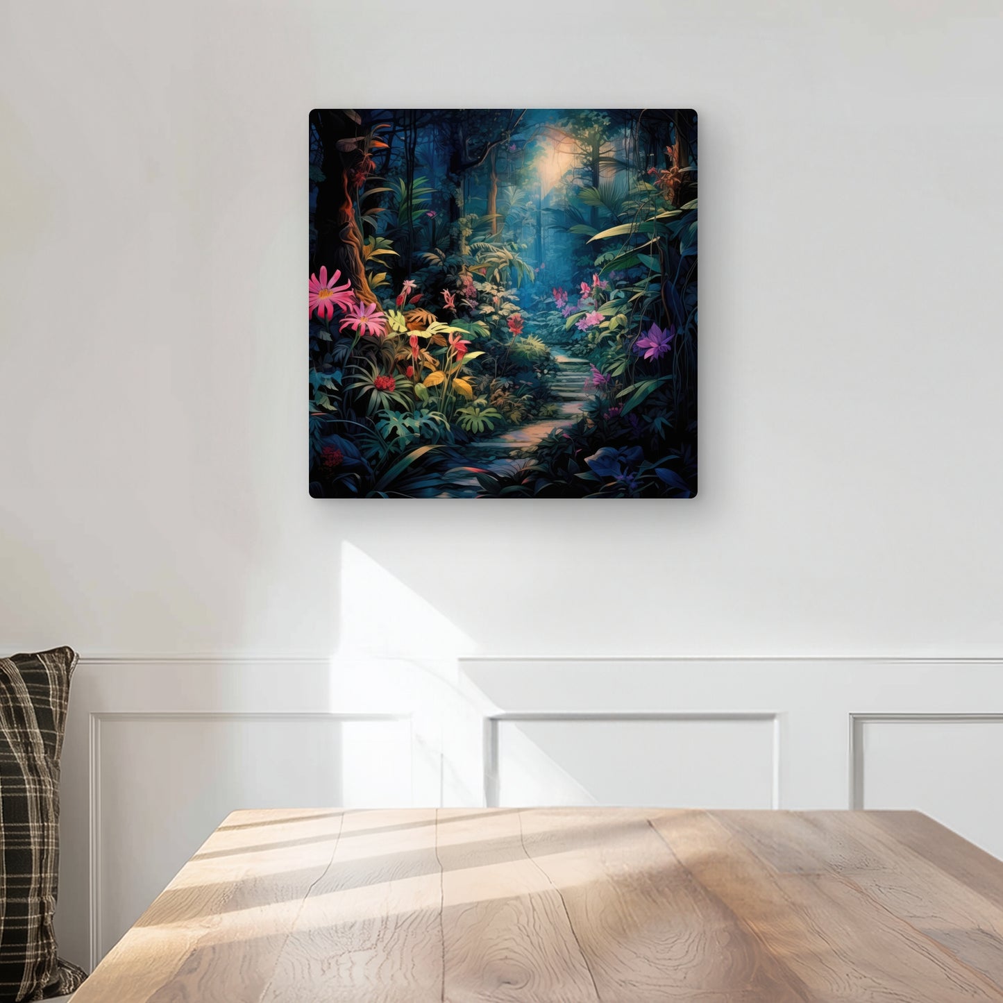 Against all odds - Green Metal Print for Home Decor