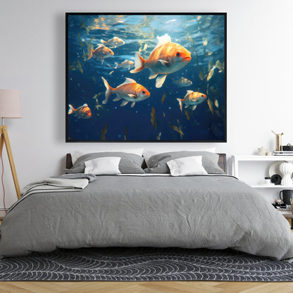 Free Flow - White Framed Canvas for Elegant Home Decor