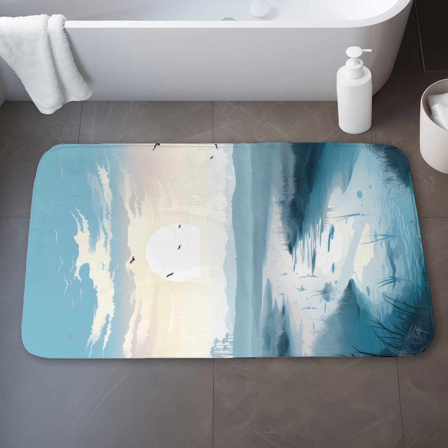 Le tapis de bain Marsh | Tapis décoratif doux et élégant