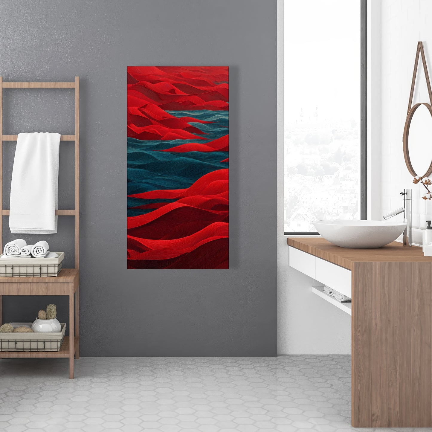 Red Sea - Red Canvas Art for Stunning Home Decor