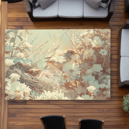 The Nest Yellow Outdoor Area Rug | Stylish Design