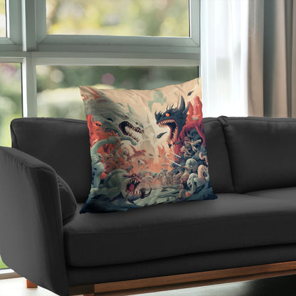 Ultimate Fight Red Poly Twill Throw Pillow Insert | Home Decor