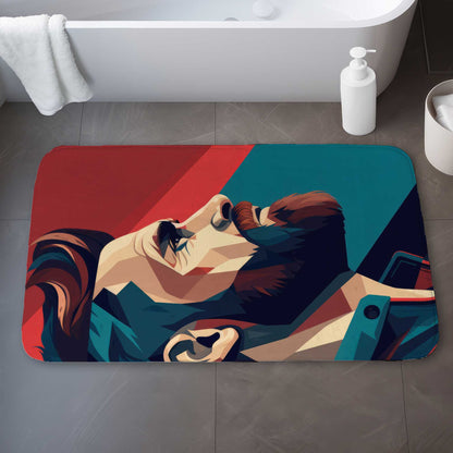 Courageous Turquoise Bath Mat | Stylish Home Decor Accent