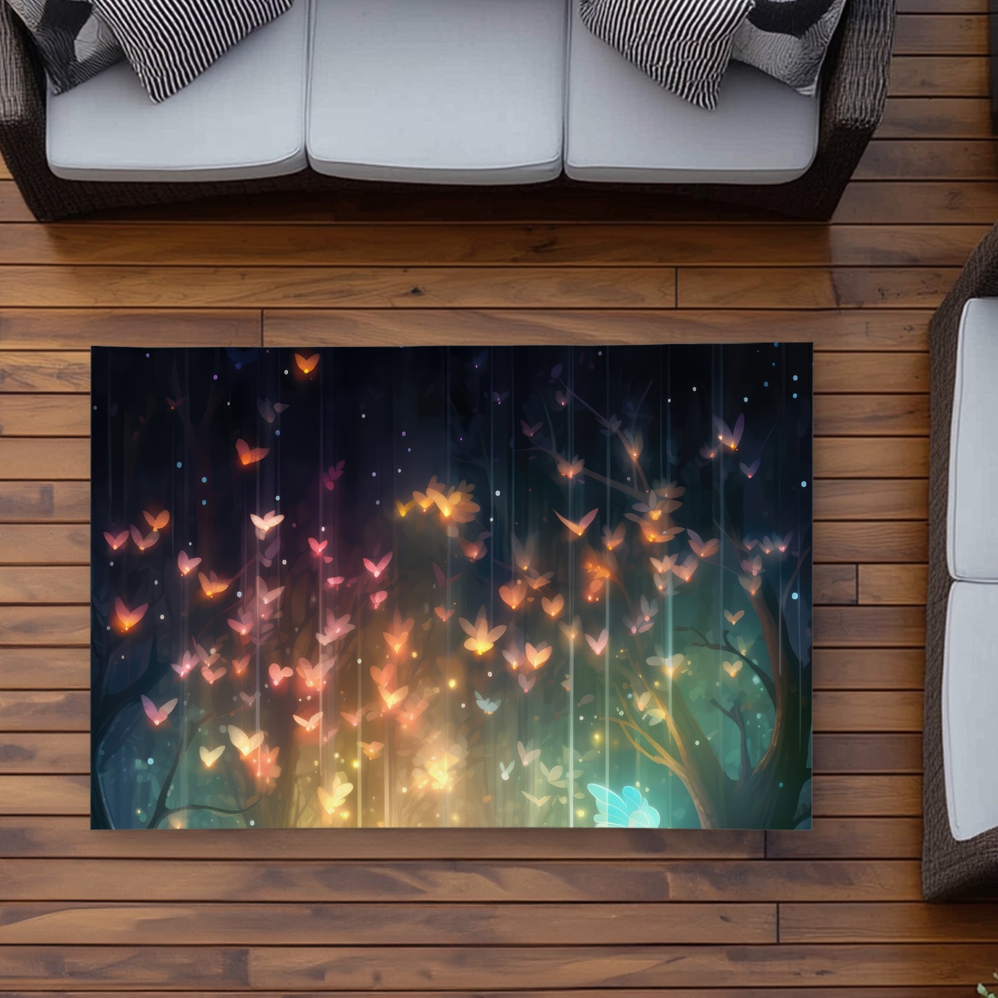 A dream come true - Pink outdoor area rug for home decor