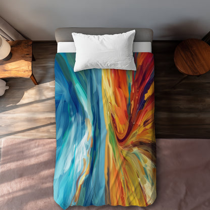 Land flow - 88"x88" Duvet Cover
