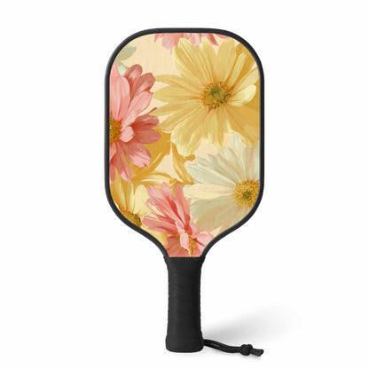 Ensemble de raquettes de pickleball décontractées Sunlit Daisy Dream | Équipement sportif