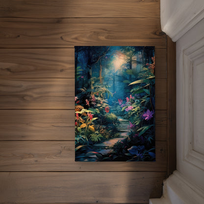 Against all odds Blue Indoor Outdoor Door Mat - Home Decor