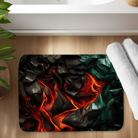 Imminent Rupture Red Bath Mat | Stylish Home Decor Accent