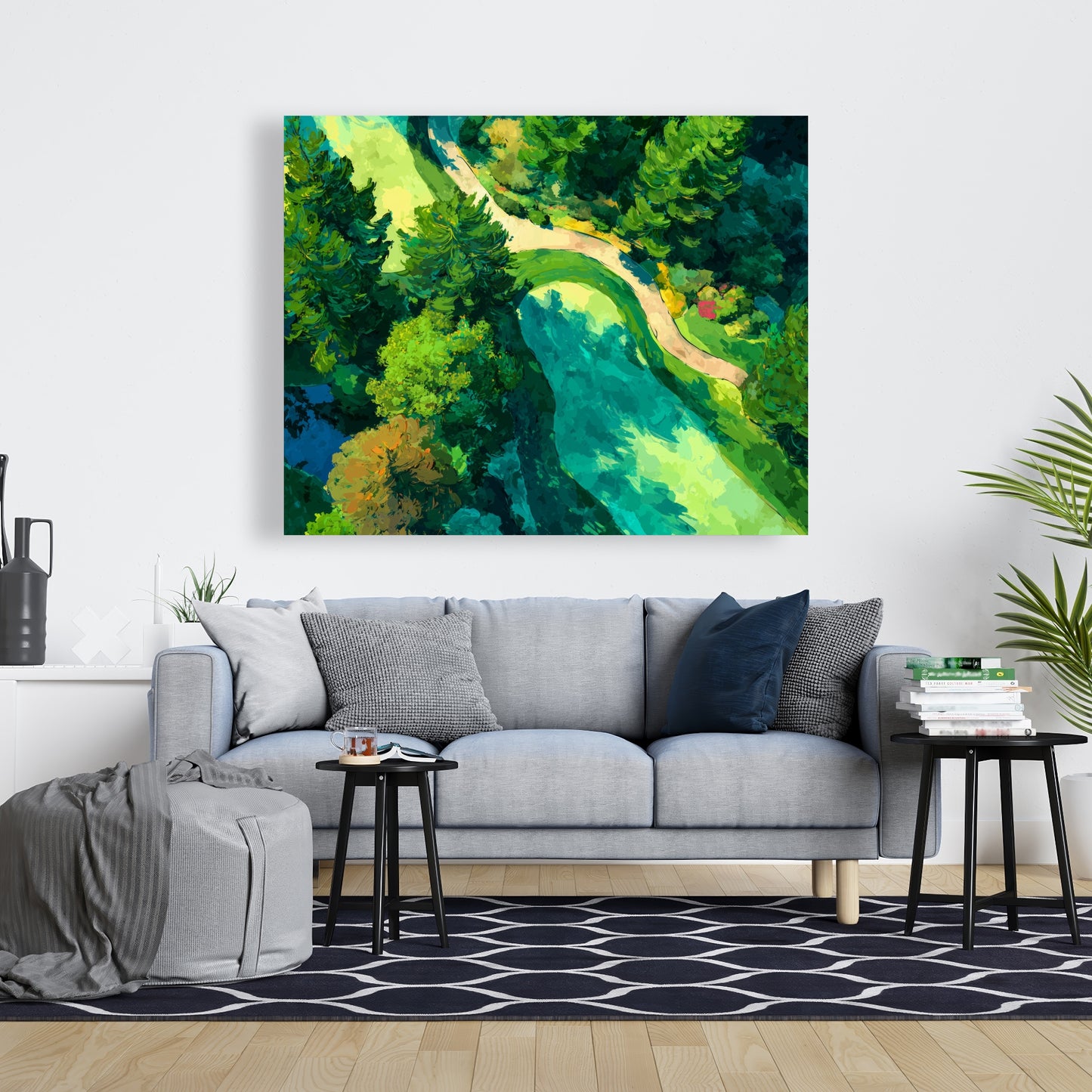 Peaceful Course - Modern Man Cave Canvas for Home Decor