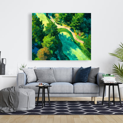 Peaceful Course - Modern Man Cave Canvas for Home Decor