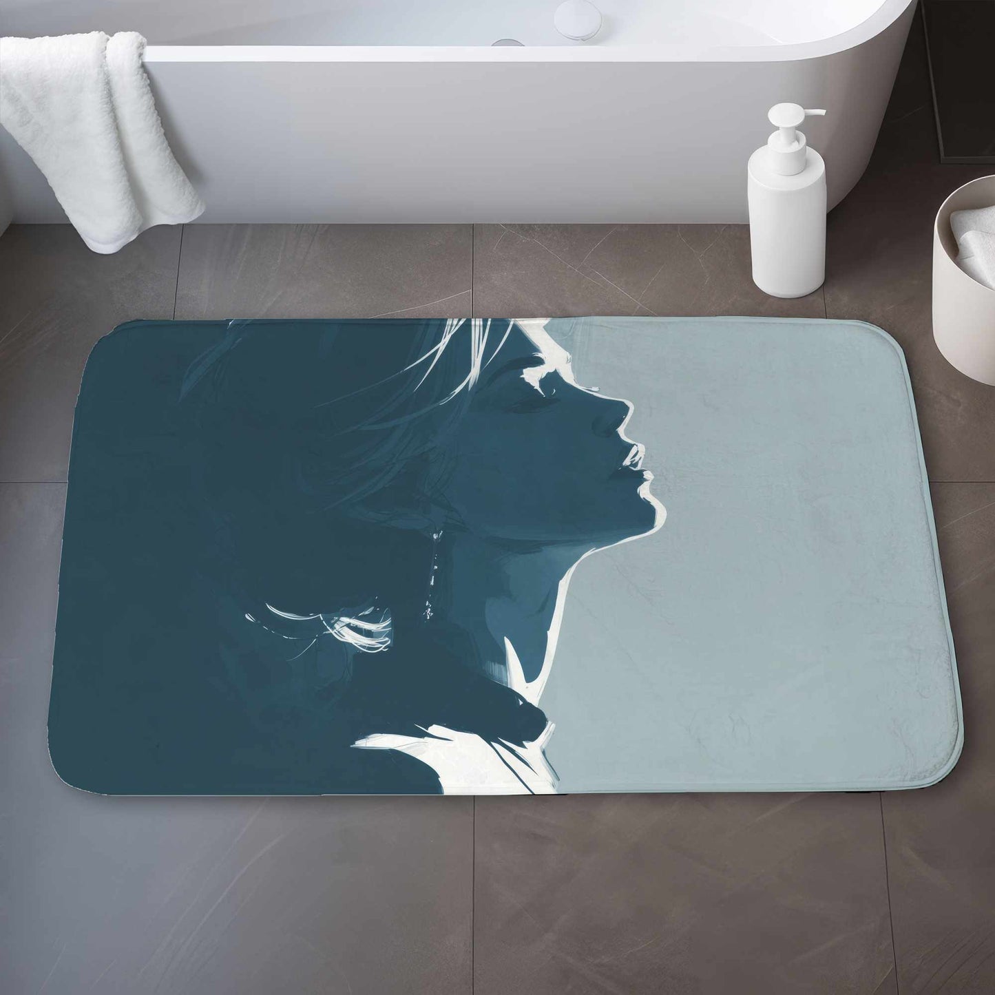 Tapis de bain Silent Light Glow | Tapis doux de décoration intérieure