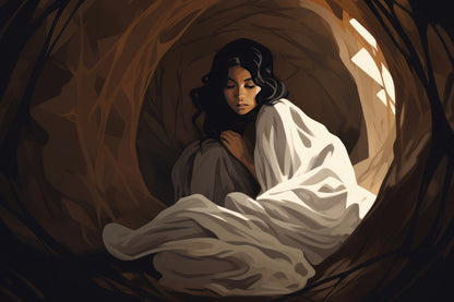 Warm embrace - Beige Outdoor Area Rug for Home Decor