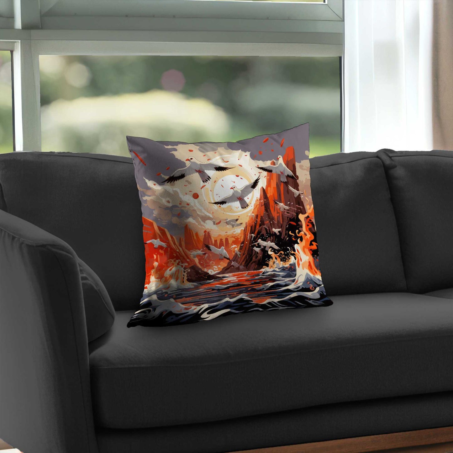 The Escape Poly Twill Throw Pillow | Stylish Home Decor