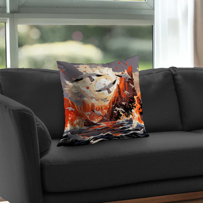 The Escape Poly Twill Throw Pillow | Stylish Home Decor