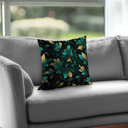 Twirling Twigs Turquoise Poly Twill Throw Pillow Insert |