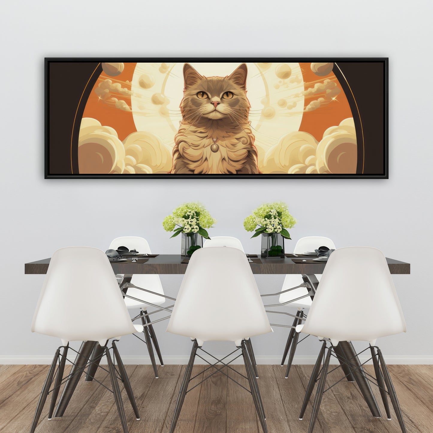 The overlord - Gray Framed Canvas for Elegant Home Decor