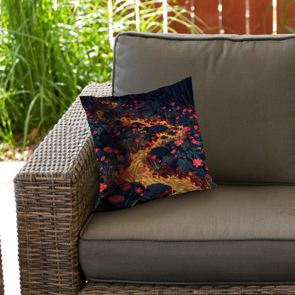 Dodging Nature Black Poly Twill Throw Pillow Insert | Home Decor