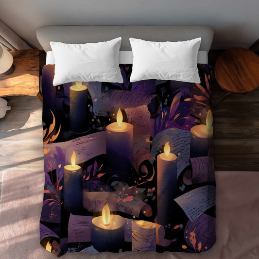 Housse de couette Chuchotis aux Chandelles | Décoration douillette