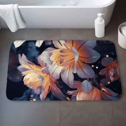 Pixie flowers - 17"x24" Bath mat