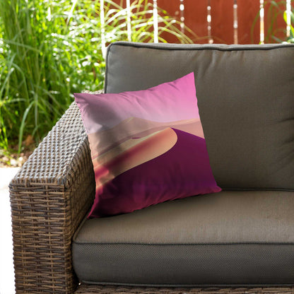 Calm dunes Purple Poly Twill Throw Pillow Insert | Decor
