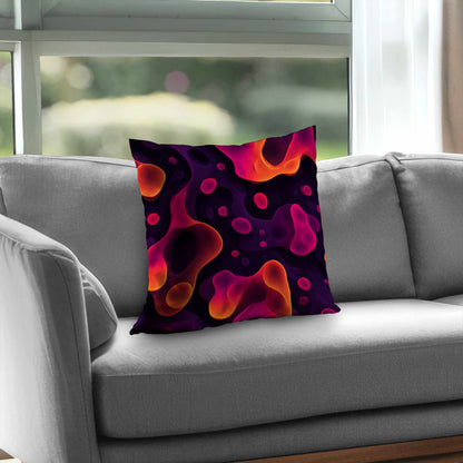 Luminous Flow Veins Throw Pillow - Stylish Home Decor Accent