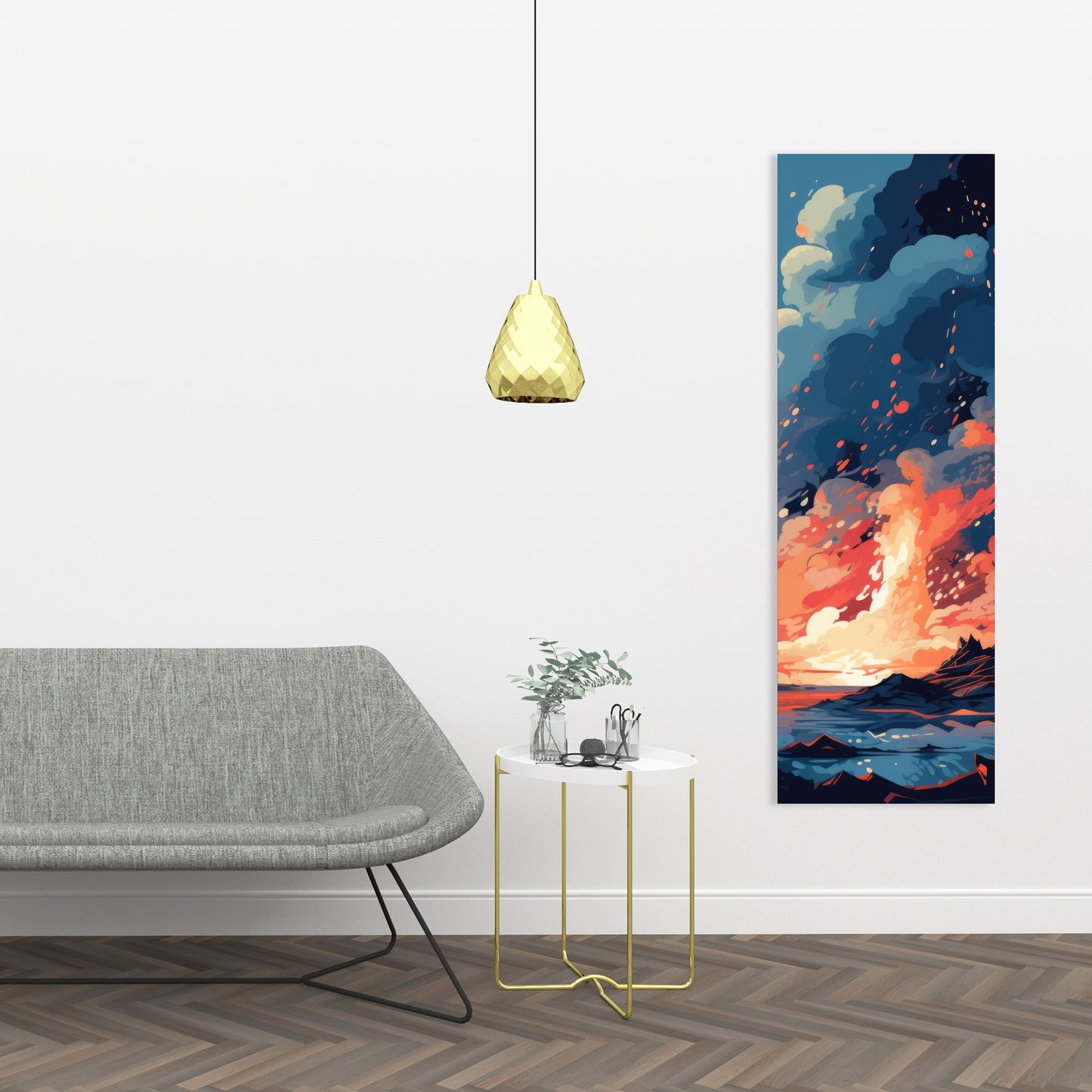 Magma does not wait - 32"x32" Canvas