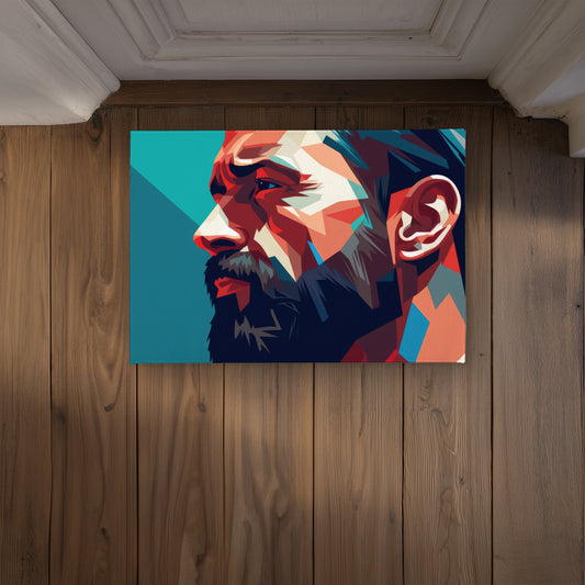 Hopeful Black Indoor Outdoor Door Mat | Home Decor Accent