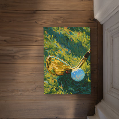 Golden club Modern Sports Indoor Outdoor Door Mat | Decor