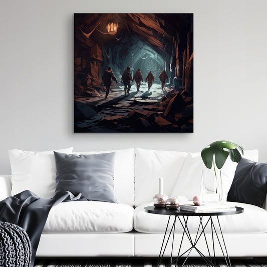 The catacombs - 32"x32" Canvas