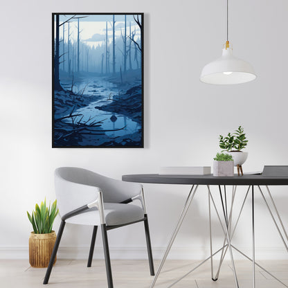Dead lands - 36"x36" Framed canvas