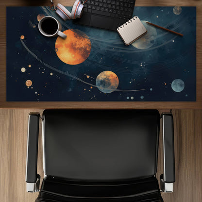 Deep Exploration Blue Gaming Mat for Home Decor | Stylish Design