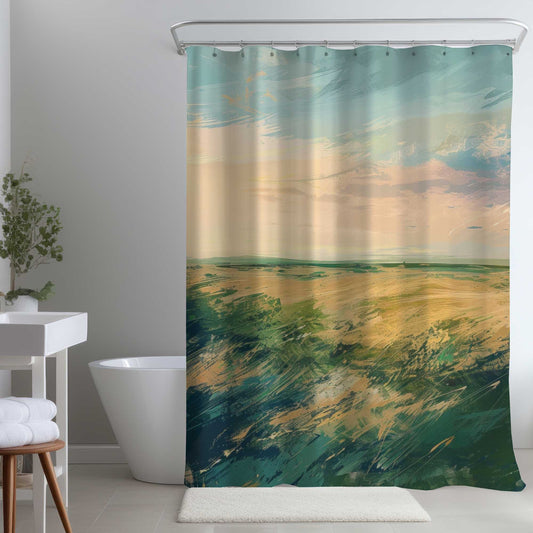 Rideau de douche « Soirée champêtre » | Décoration intérieure élégante