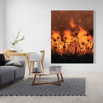 En feu - Toile 32"x32"