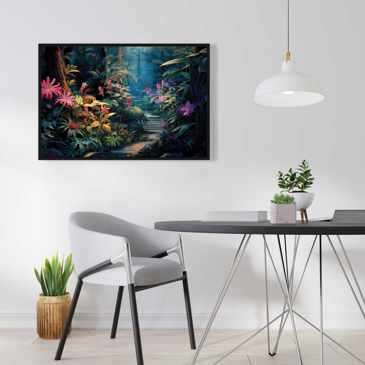 Against all odds - Pink Framed Canvas for Home Decor