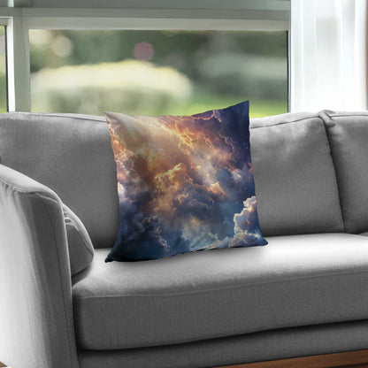 Piercing Light Poly Twill Throw Pillow - Home Decor Accent
