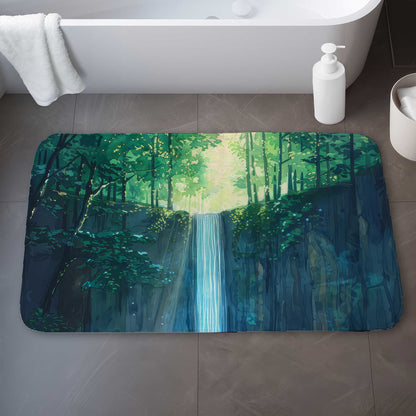 Tapis de bain gris cascade | Un accessoire déco élégant et indispensable