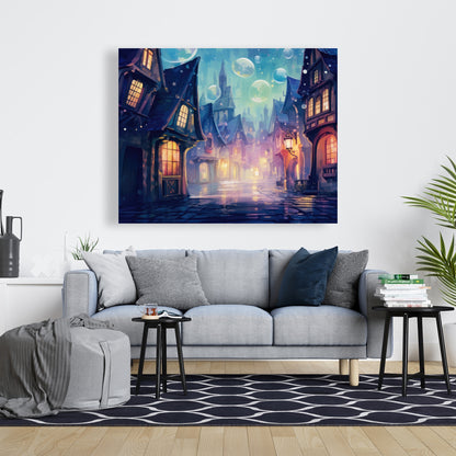 Bubble ville - 32"x32" Canvas