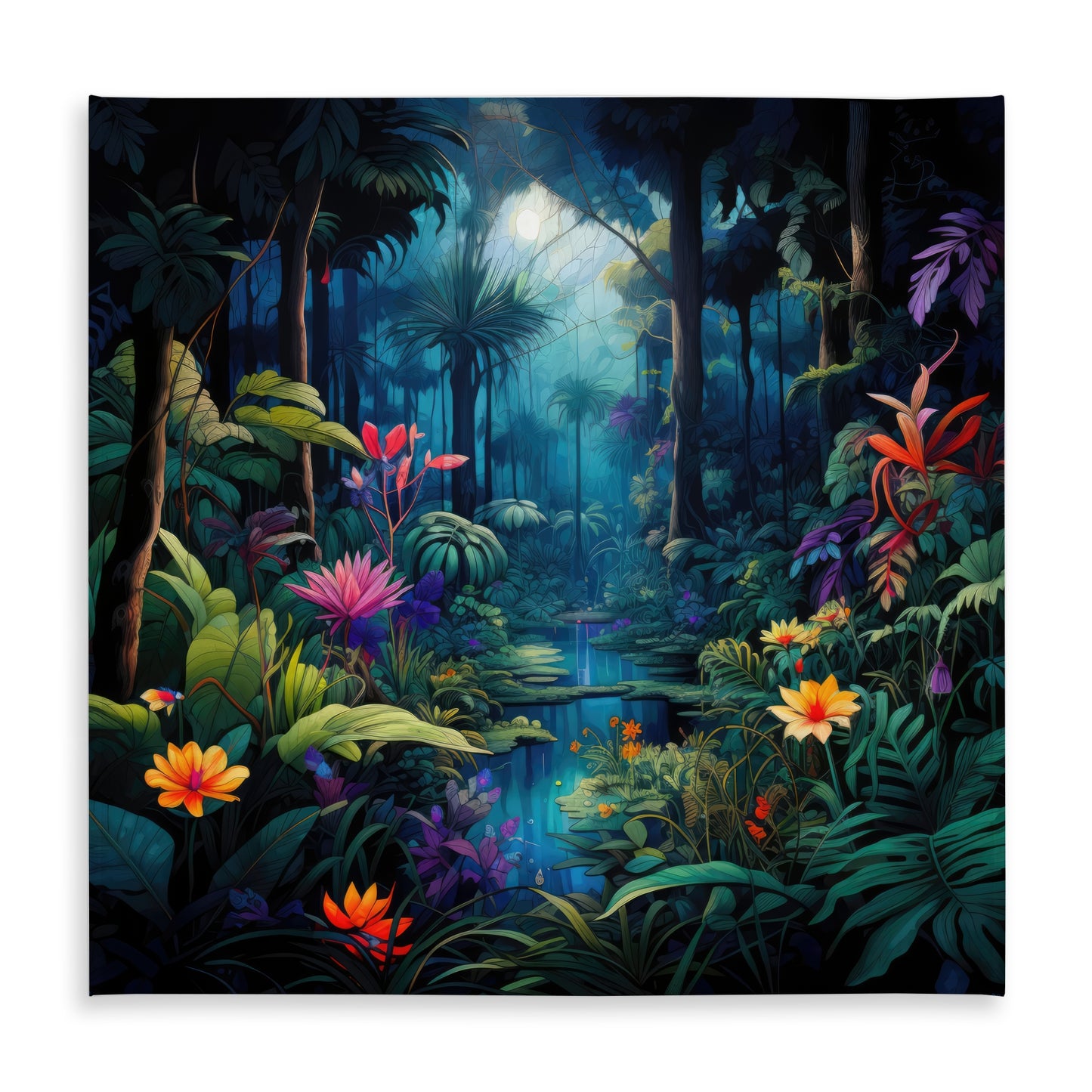 The beauty of nature - Blue Indoor Outdoor Tablecloth for Decor