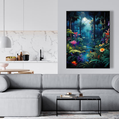 The beauty of nature - Orange Framed Canvas for Home Decor