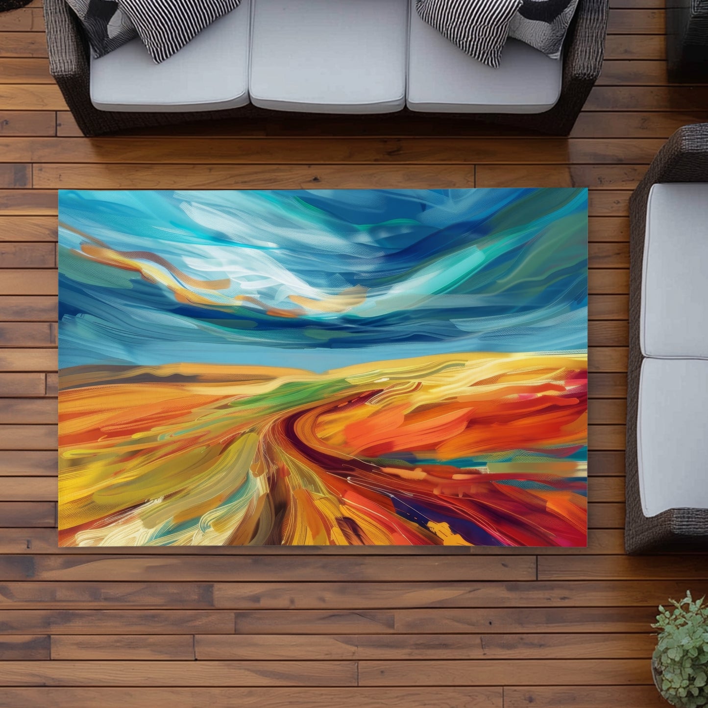 Tapis d'extérieur Land flow | Solution élégante pour la décoration intérieure