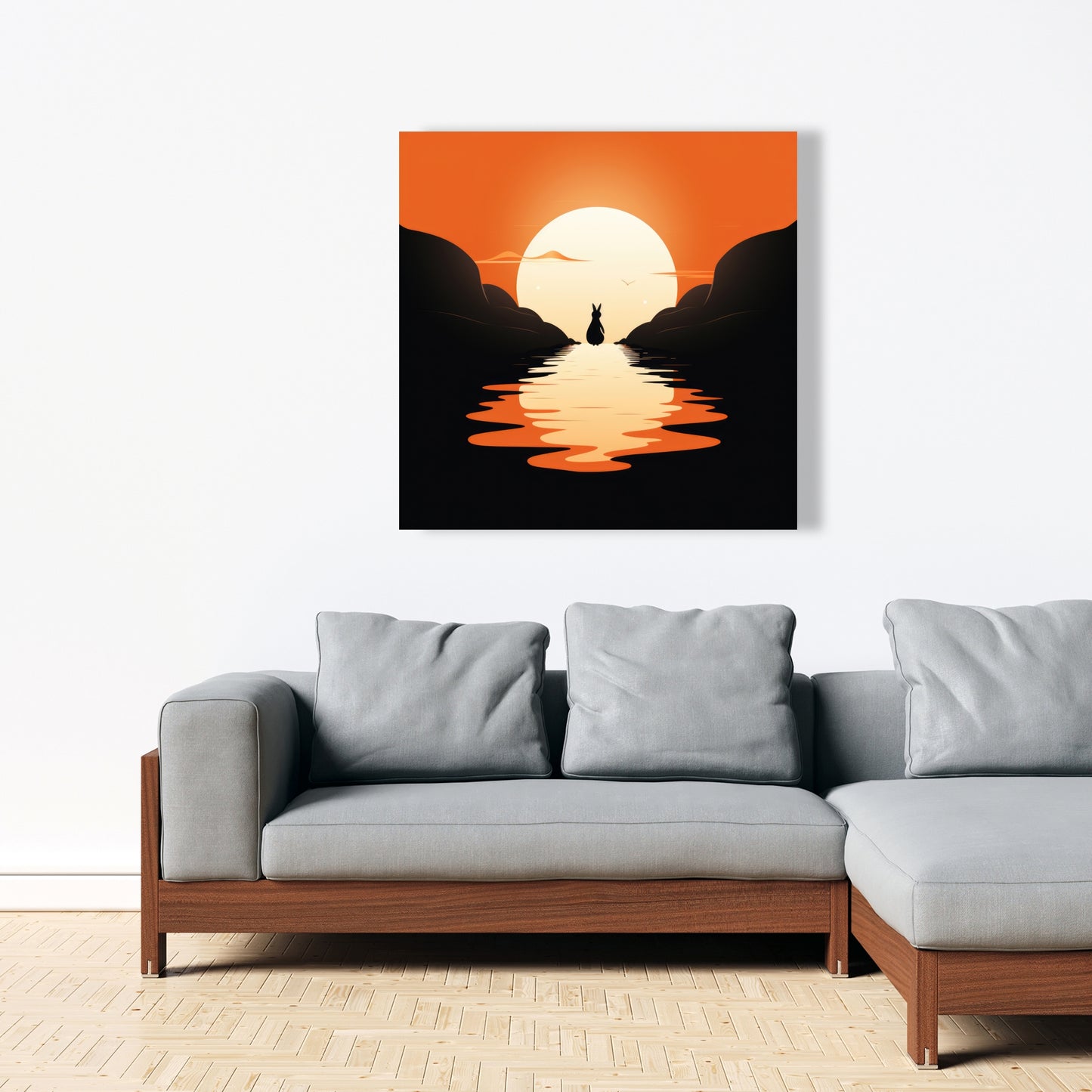Running away - 32"x32" Canvas