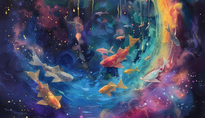 Milky wave - Desk Mat