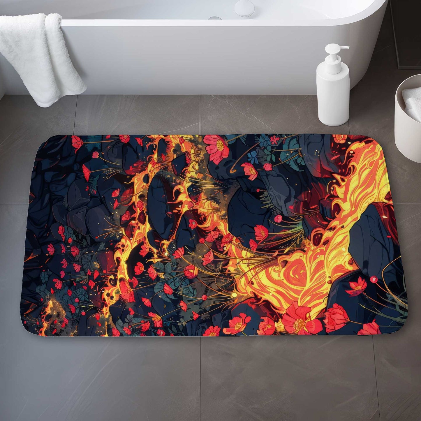 Dodging Nature Bath Mat | Stylish Home Decor Accessory