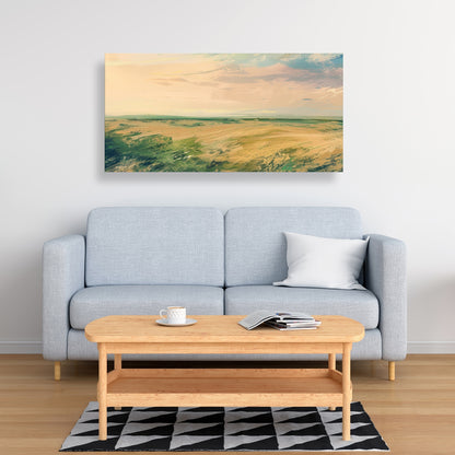 Evening in the field - 32"x32" Canvas