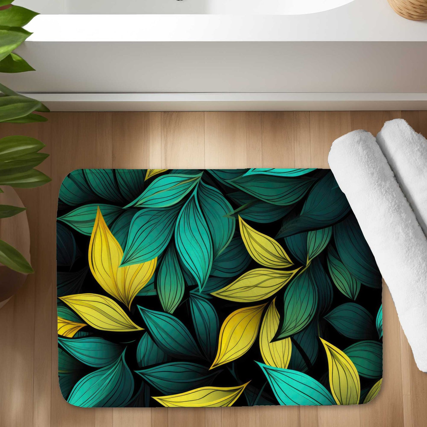 Tapis de bain Potent Aroma - Décoration d'intérieur élégante, doux et durable